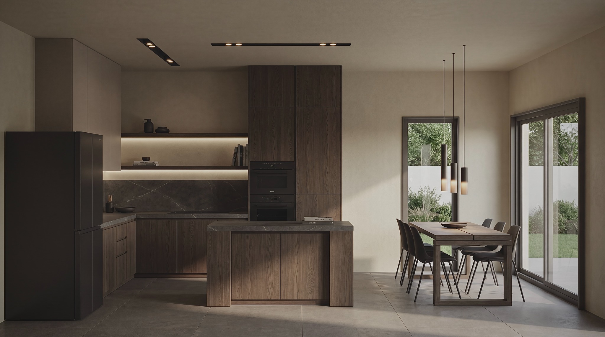 Villa projesi mutfak tasarımı